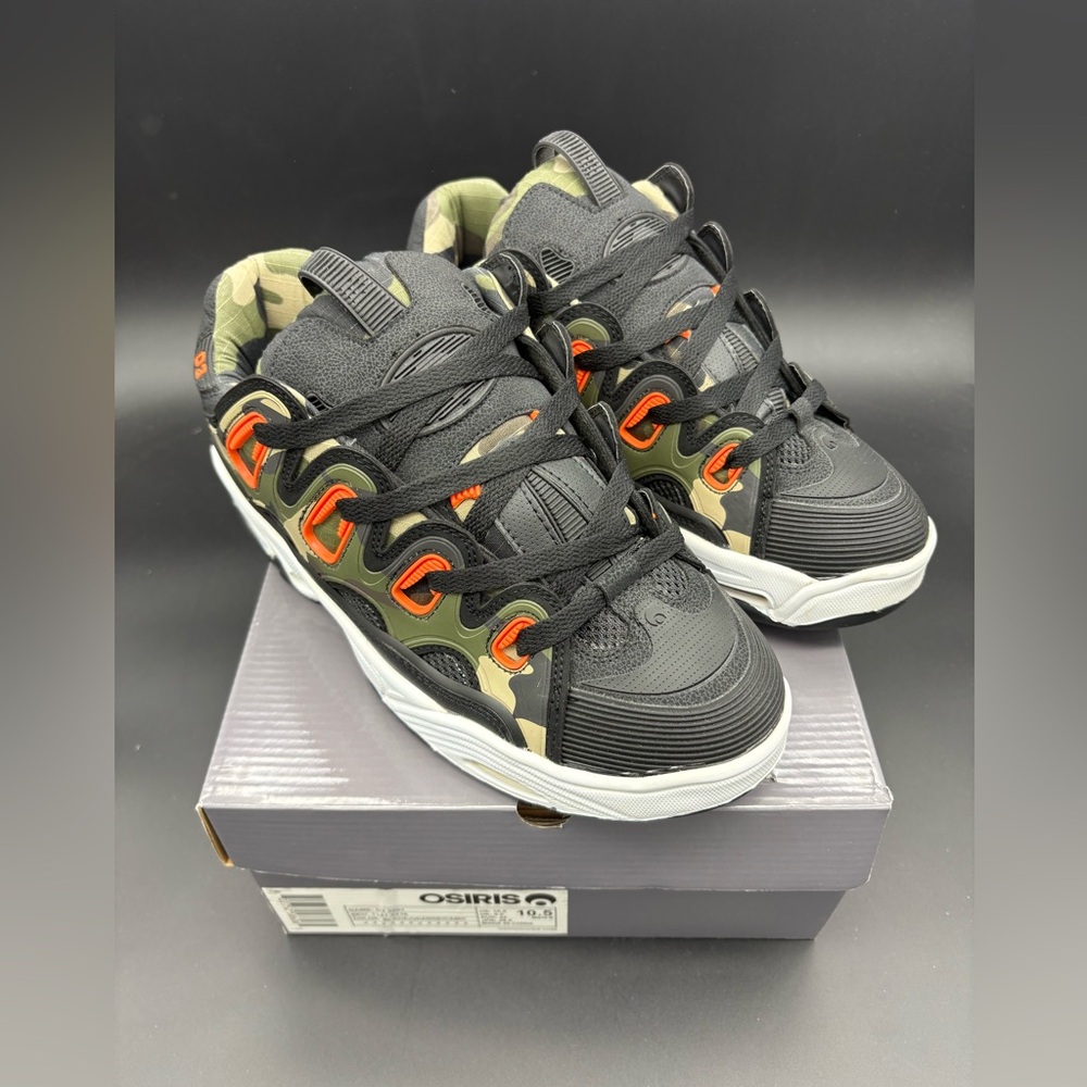 Osiris Homme D3 2001 Chaussure Skate Shoes Sneakers Camouflage BRAND NEW 10.5 - Picture 4 of 8